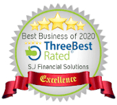SJ Financial Three Best Rated Badge